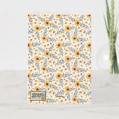 かわいらしデイジーパーソナライズされたAge FunBirthdayカード カード (裏面)