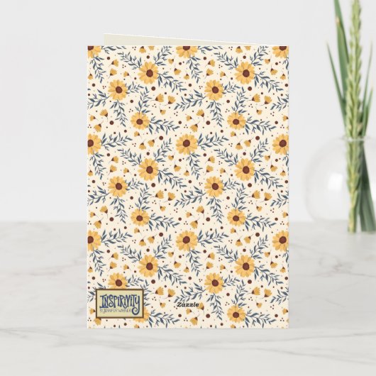 かわいらしデイジーパーソナライズされたAge FunBirthdayカード カード (裏面)