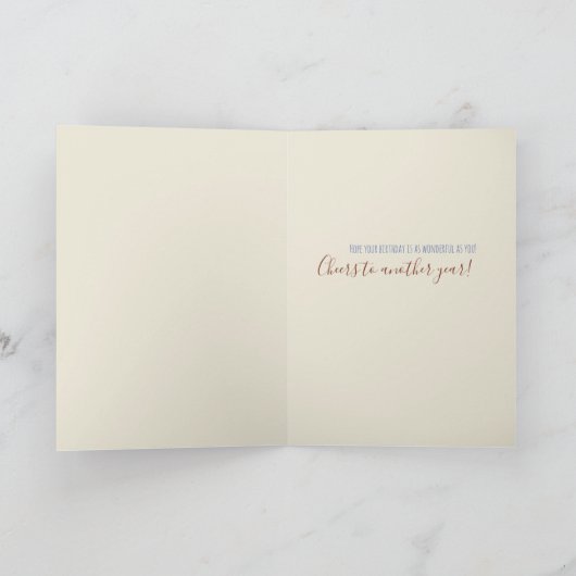 かわいらしデイジーパーソナライズされたAge FunBirthdayカード カード (内部)