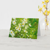 かわいらしデイジーフラワーアート信仰バイブル考え節 カード (黄色い花)