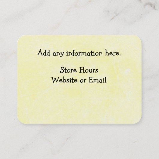 かわいらしデイジー自然名刺 名刺 (裏面)