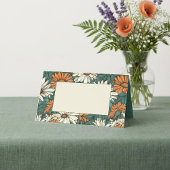 かわいらしデイジー花柄ゲスト名座席表 プレイスカード