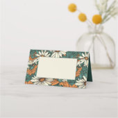 かわいらしデイジー花柄ゲスト名座席表 プレイスカード (裏面)