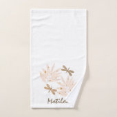 かわいらしトンボ葉エとフェミニン バスタオルセット (ハンドタオル)