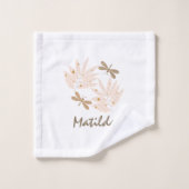 かわいらしトンボ葉エとフェミニン バスタオルセット (ウォッシュタオル)