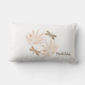 かわいらしトンボ葉エとフェミニン ランバークッション (裏面)