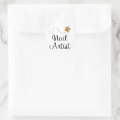 かわいらしネイルアーティスト ラウンドシール (バッグ)