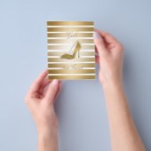 かわいらしハイヒールシューズ「女の子の最高の友達」 チラシ (手)