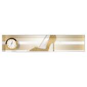 かわいらしハイヒールシューズ「女の子の最高の友達」 デスクネームプレート (正面)