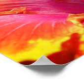 かわいらしハイビスカス花 ポスター (角)