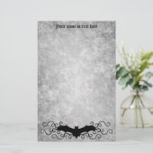 かわいらしハロウィンこうもりと名前グランギー 便箋 (スタンド正面)