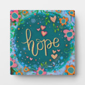 かわいらしハートインスパイアフラワーズホープ フォトプラーク (正面)