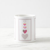 かわいらしハートキュイシンプルモダン コーヒーマグカップ (中央)