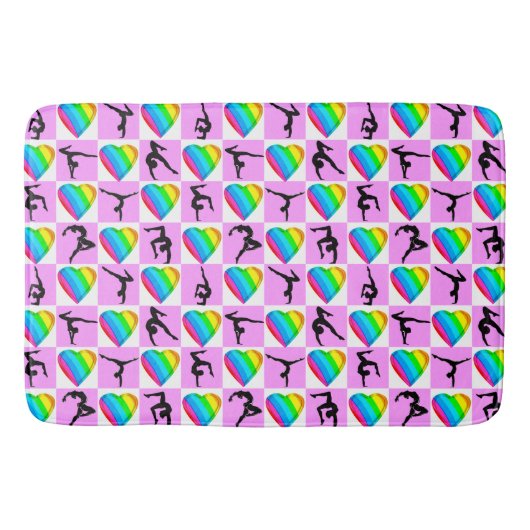かわいらしハート体操バスマット バスマット (正面)