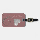 かわいらしハート玉花 ラゲッジタグ (正面横)