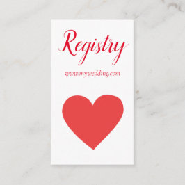 かわいらしハート結婚登録簿 エンクロージャーカード