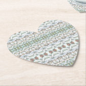 かわいらしハート ペーパーコースター (アングル)