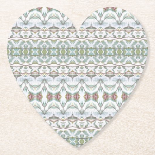 かわいらしハート ペーパーコースター (正面)