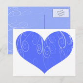 かわいらしハート ポストカード (正面/裏面)