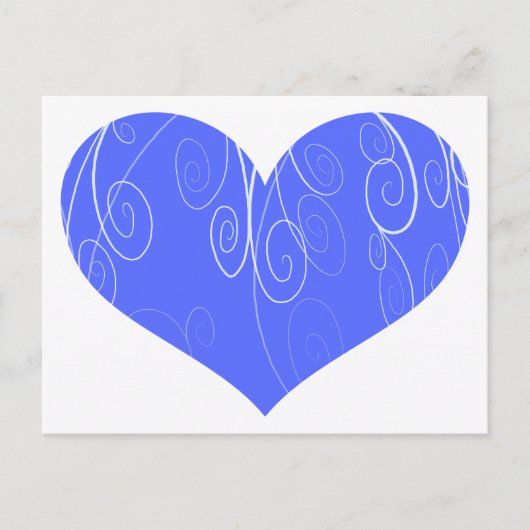 かわいらしハート ポストカード (正面)