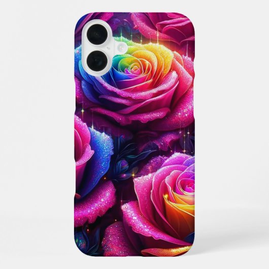 かわいらしバラの電話ケース iPhoneケース (裏面)