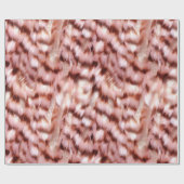 かわいらしバラガーリー金ゴールドゼブラグリジー動物 ラッピングペーパー (フラット)