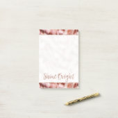 かわいらしバラガーリー金ゴールドゼブラグリッターシャインブライト ポストイット (デスク上)