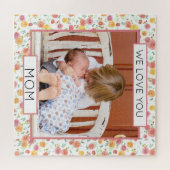 かわいらしバラ母の日フォトパズル ジグソーパズル (横)