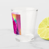 かわいらしバラ花びら- ショットグラス (右)