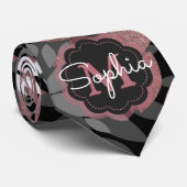 かわいらしバラ金ゴールドフローライラストレーションパターン ネクタイ (ロール)