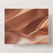 かわいらしバラ金ゴールドロマンフェイクトサ結婚チン オールインワン招待状 (裏面)