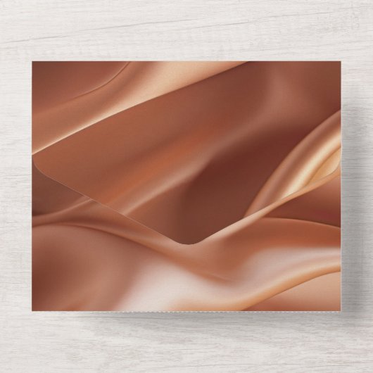 かわいらしバラ金ゴールドロマンフェイクトサ結婚チン オールインワン招待状 (裏面)