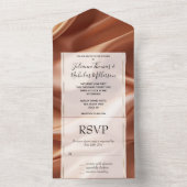 かわいらしバラ金ゴールドロマンフェイクトサ結婚チン オールインワン招待状 (内側)