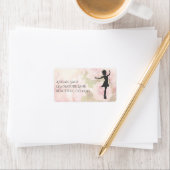 かわいらしバレリーナオンピンクローゼバレエの住所 ラベル (インサイチュ)