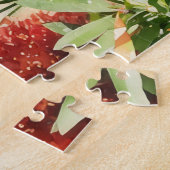 かわいらしバードオンフラワーブッシュ自然アートパズル ジグソーパズル (側面)