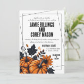 かわいらしパンプキ結婚ンス 招待状 (スタンド正面)