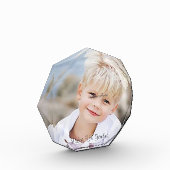 かわいらしパーソナライズされたはカスタム、愛してる。 フォトブロック (左)