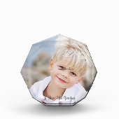 かわいらしパーソナライズされたはカスタム、愛してる。 フォトブロック (正面)