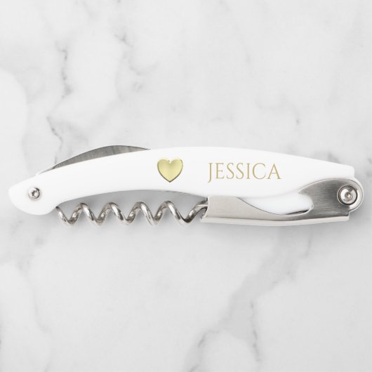 かわいらしパーソナライズされたエレガント最高のフローラ ソムリエナイフ (裏面)