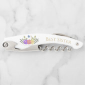 かわいらしパーソナライズされたエレガント最高のフローラ ソムリエナイフ (正面)