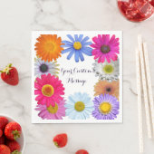 かわいらしパーソナライズされたデイジー スタンダードランチョンナプキン (インサイチュ)