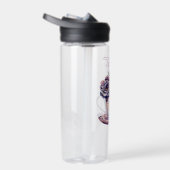 かわいらしパーソナライズされたヴィンテージ ウォーターボトル (右面)