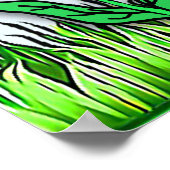 かわいらしパーソナライズされた妖精とユニコーンのポスター ポスター (角)