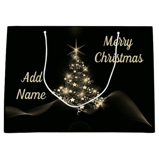 かわいらしパーソナライズされた抱き枕 ラージペーパーバッグ (正面)