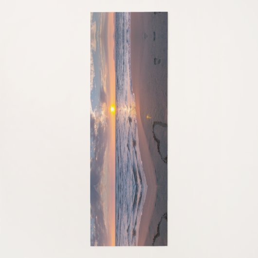 かわいらしパーソナライズされた海サンセット名ヨガマット ヨガマット (裏面)