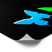 かわいらしパーソナライズされた虹体操ポスター ポスター (角)