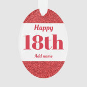 かわいらしパーソナライズされた誕生日オーナメント オーナメント (正面)