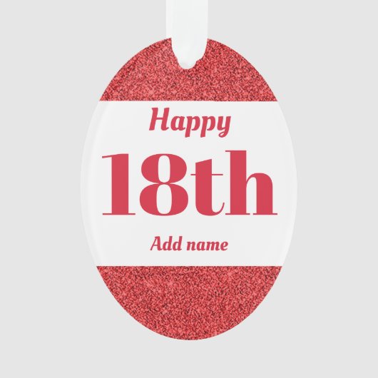 かわいらしパーソナライズされた誕生日オーナメント オーナメント (正面)