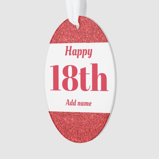 かわいらしパーソナライズされた誕生日オーナメント オーナメント (正面)