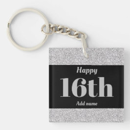 かわいらしパーソナライズされた誕生日ギフトkeychain 16th キーホルダー